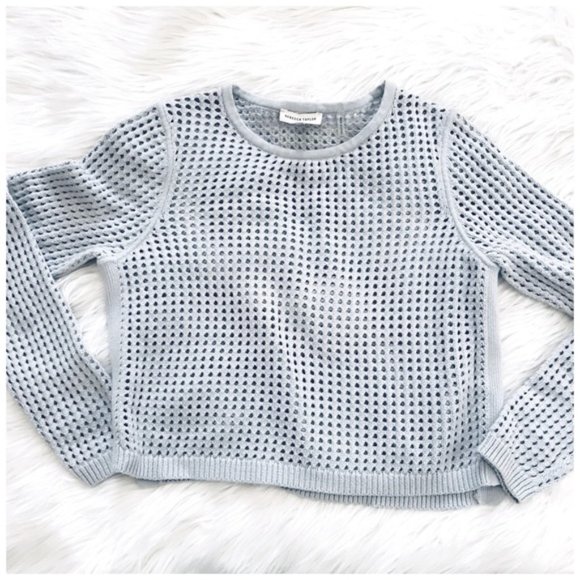 Rebecca Taylor Sweaters - Rebecca Taylor Mesh Crop Pullover Sweater,size M